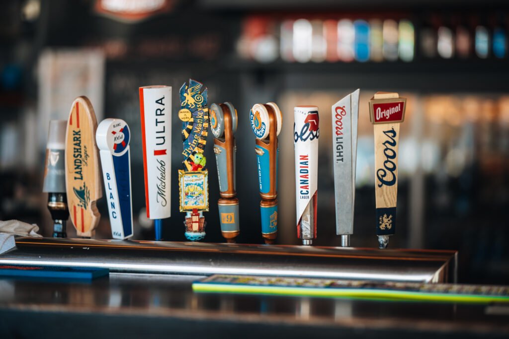 Beer taps at The Last Shot bar